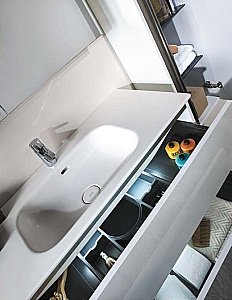 Тумба с раковиной Armadi Art Vallessi 80 белая для ванной в интернет-магазине Sanbest