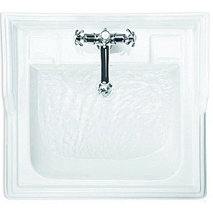 Консоль с раковиной Burlington Classic B15 1TH полированный алюминий для ванной в интернет-магазине сантехники Sanbest