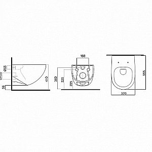 Унитаз с инсталляцией Pestan Fluenta Rimless SET40006661PC безободковый, с крышкой микролифт, кнопка хром купить в интернет-магазине Sanbest