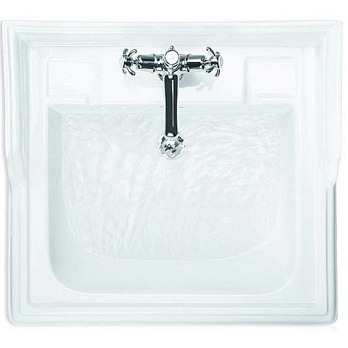 Консоль с раковиной Burlington Classic B15 1TH полированный алюминий для ванной в интернет-магазине сантехники Sanbest