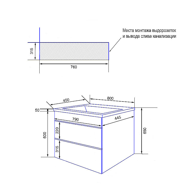 Инсталляция для унитаза Azario AZ-8010-1000 купить в интернет-магазине сантехники Sanbest