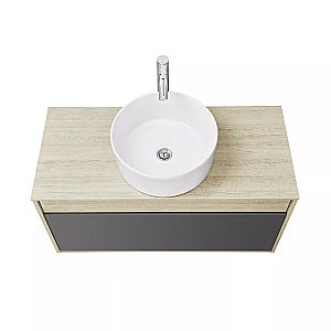 Тумба с раковиной Акватон Лофт Урбан 100 графит\орегон для ванной в интернет-магазине Sanbest