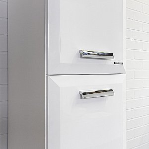 Шкаф-колонна Comforty Империя-35 00-00014791 белый глянец для ванной в интернет-магазине сантехники Sanbest