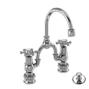 Смеситель для раковины Burlington Regent BIR28-QT+W9 купить в интернет-магазине сантехники Sanbest