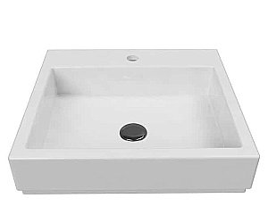 Раковина накладная Bien Infinitum 50 INLG05001VD1W5000 белая купить в интернет-магазине Sanbest