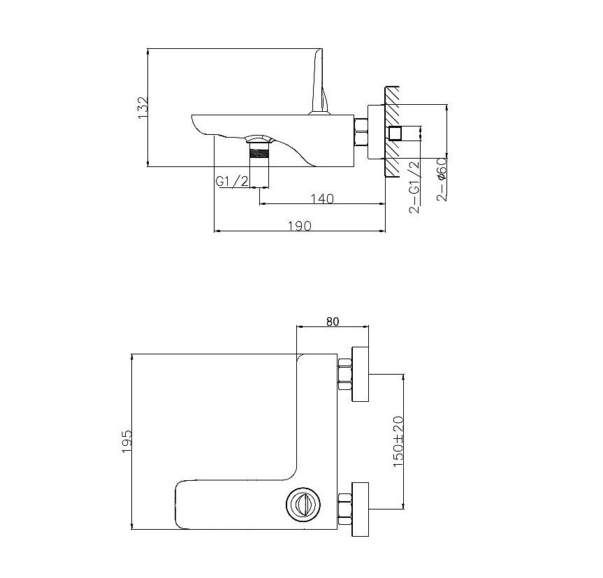 Смеситель для ванны WONZON & WOGHAND SHARK, Хром (WW-48B3101-CR) купить в интернет-магазине сантехники Sanbest