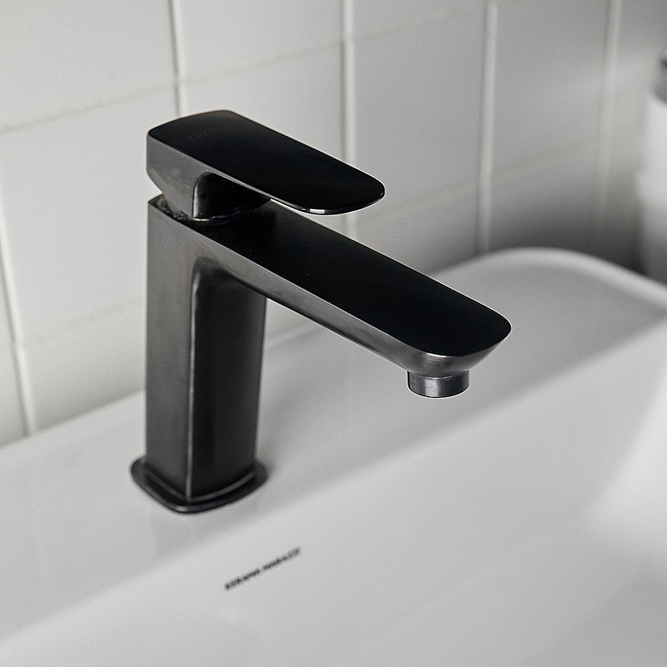 Смеситель для раковины PAINI Nove 09PZ211MESR черный матовый купить в интернет-магазине сантехники Sanbest