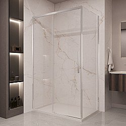 Душевой уголок Vincea Stella 120х100 VSR-1ST1012CL стекло прозрачное/профиль хром купить в интернет-магазине Sanbest