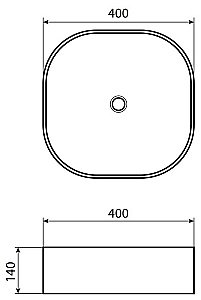 Раковина накладная Allen Brau Priority 40 4.31001.20 белая купить в интернет-магазине Sanbest