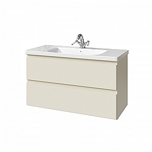Тумба с раковиной Caprigo Forte 100 два ящика, цвет на выбор для ванной в интернет-магазине Sanbest
