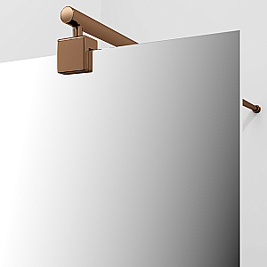 Душевое ограждение WasserKRAFT Rur 30W46RG-MR 110 профиль розовое золото/стекло зеркальное купить в интернет-магазине Sanbest