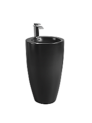 Раковина напольная WeltWasser Leerbach 10000013337 черная матовая купить в интернет-магазине Sanbest