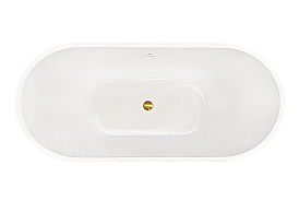 Акриловая ванна Royal Bath WAVE RB610100GD 150х73 белый купить в интернет-магазине Sanbest