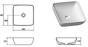 Раковина Ravak UNI SLIM XJX01138001 купить в интернет-магазине Sanbest