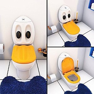 Унитаз детский с функцией биде CREAVIT DUCKY DC360-00 белый, с бачком купить в интернет-магазине Sanbest