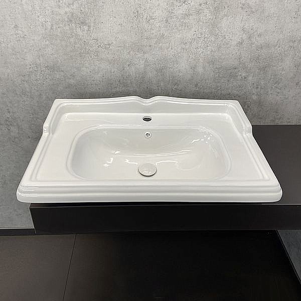 Раковина CeramaLux N 80 3380 белая купить в интернет-магазине Sanbest