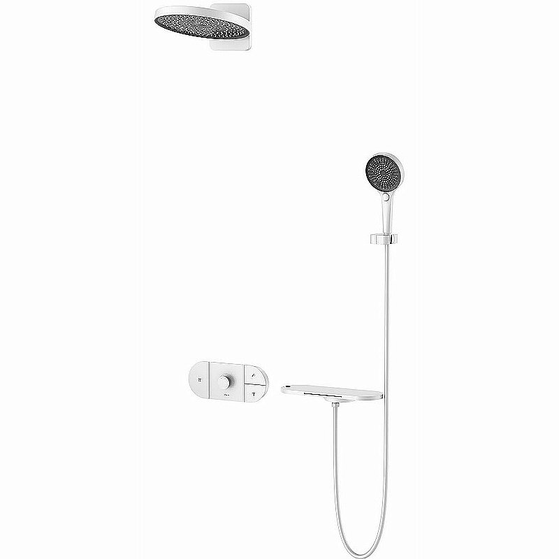 Душевая система Vincea Futura VSFW-2F12TMW белая матовая купить в интернет-магазине сантехники Sanbest