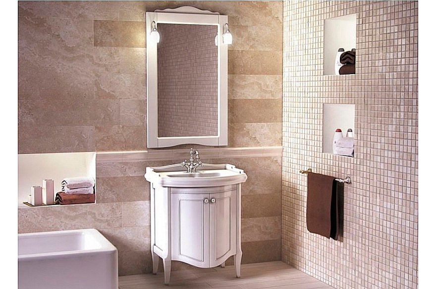 Зеркало Cezares LORENZO LOR70/03.03 bianco patinato в ванную от интернет-магазине сантехники Sanbest