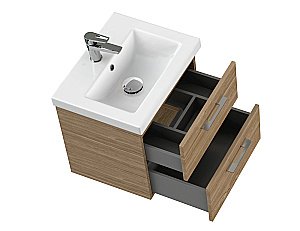 Мебель для ванной подвесная Cersanit LARA 50 орех для ванной в интернет-магазине Sanbest