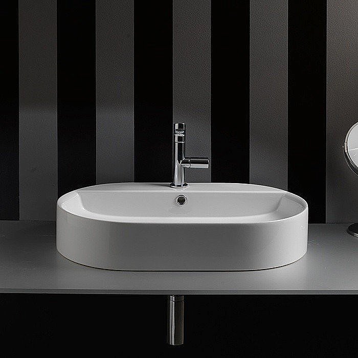 Раковина Kerasan Ciotola 65 028501*1 белая купить в интернет-магазине Sanbest