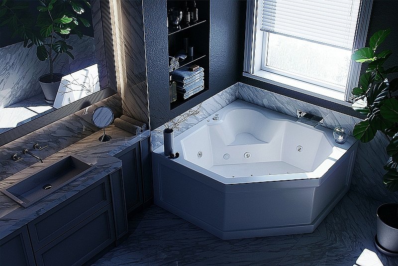 Ванна Aquatek Лира 148x148 LIR150-0000011 белая купить в интернет-магазине Sanbest