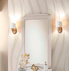 Зеркало Cezares LORENZO LOR70/03.03 bianco patinato в ванную от интернет-магазине сантехники Sanbest