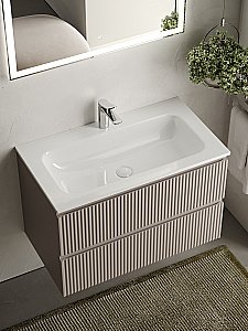 Тумба с раковиной Sancos SNOB R SNR80SM 80 Doha Soft для ванной в интернет-магазине Sanbest