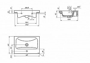 Мебель для ванной Cersanit Moduo 60 белая для ванной в интернет-магазине Sanbest