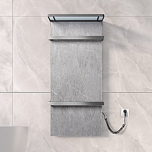 Полотенцесушитель Black&White MOON N-388AG Armani Grey/серый мрамор купить в интернет-магазине сантехники Sanbest