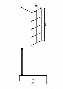 Душевое ограждение Ambassador Walk-in 15031238 120 купить в интернет-магазине Sanbest