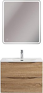 Тумба с раковиной BelBagno MARINO-CER-N-700-2C-SO-WO-P Rovere Bianco для ванной в интернет-магазине Sanbest