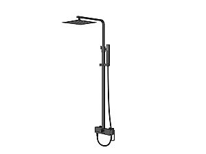 Душевая система BelBagno LUCE VSCM черная матовая купить в интернет-магазине сантехники Sanbest