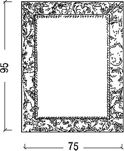 Зеркало Armadi Art NeoArt 515-м 95 золото в ванную от интернет-магазине сантехники Sanbest