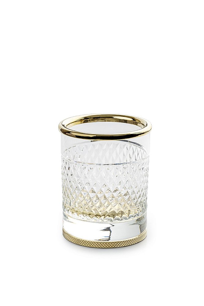 Стакан Boheme AURA 10252-G золото купить в интернет-магазине сантехники Sanbest