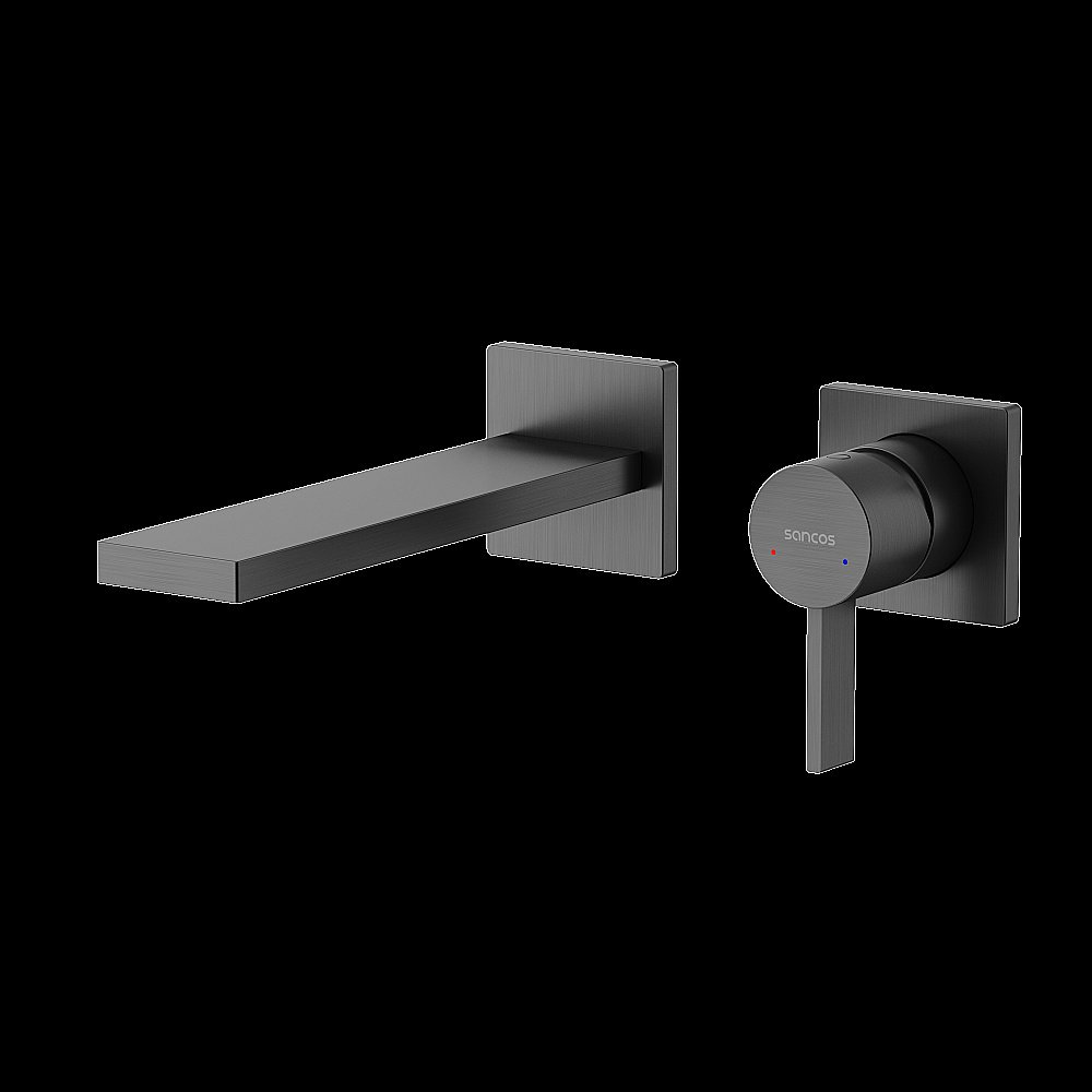 Смеситель для раковины Sancos Linn SC9021GG вороненая сталь купить в интернет-магазине сантехники Sanbest