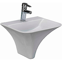 Раковина beWash Ladoga 46 54461101 белая глянцевая купить в интернет-магазине Sanbest