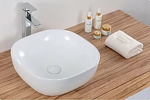 Раковина накладная Belbagno 42,5 BB1301 белая купить в интернет-магазине Sanbest