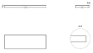 Столешница Salini Costa 200124MF 150 S-Stone матовая для ванной в интернет-магазине сантехники Sanbest