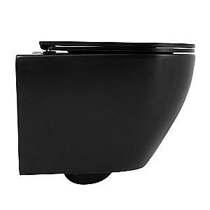 Унитаз подвесной BelBagno COLORATO BB062CHR-MB безободковый, с крышкой микролифт, с инсталляцией и кнопкой купить в интернет-магазине Sanbest