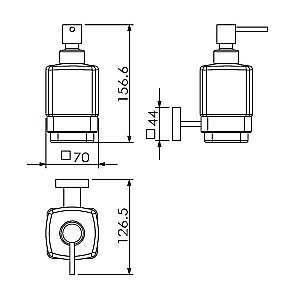 Диспенсер Langberger Ledro 21821A купить в интернет-магазине сантехники Sanbest