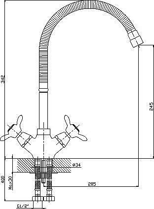 Смеситель для кухни Rossinka Q Q02-75 купить в интернет-магазине сантехники Sanbest