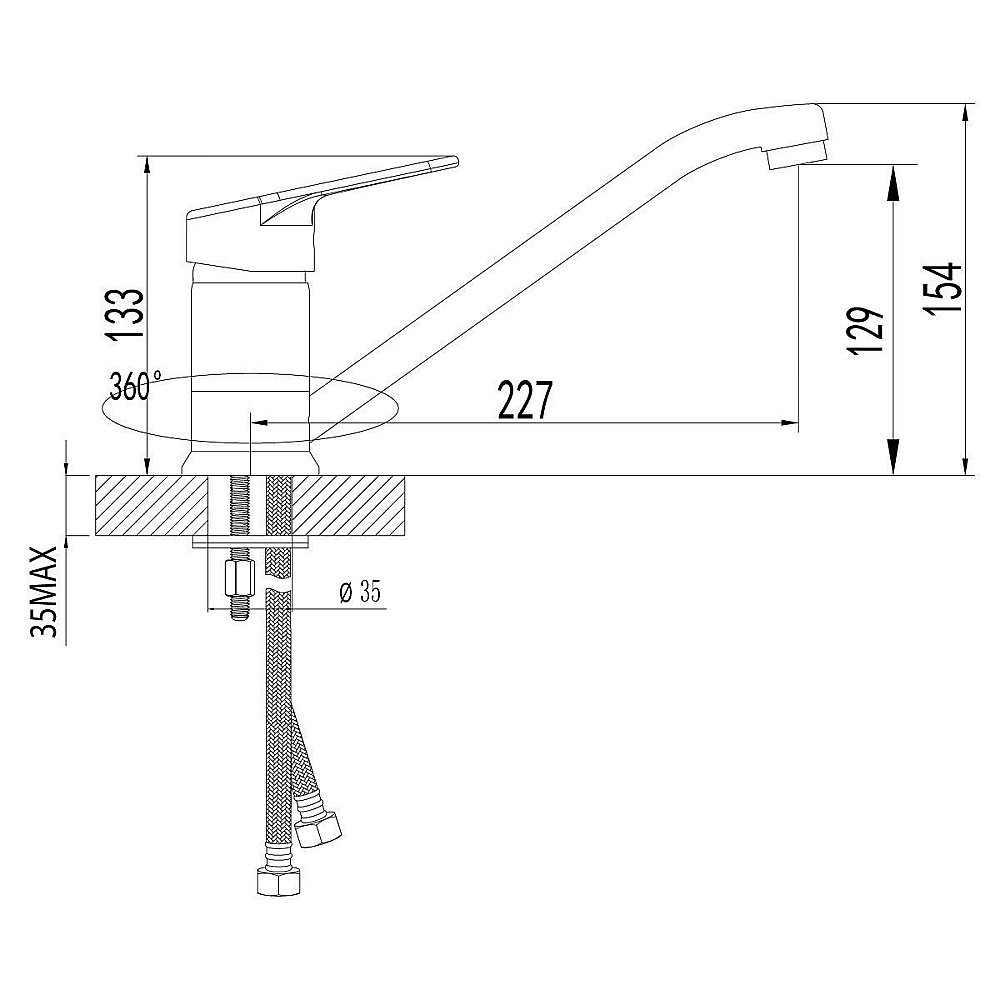 Смеситель для кухни Lemark Omega LM3104C купить в интернет-магазине сантехники Sanbest