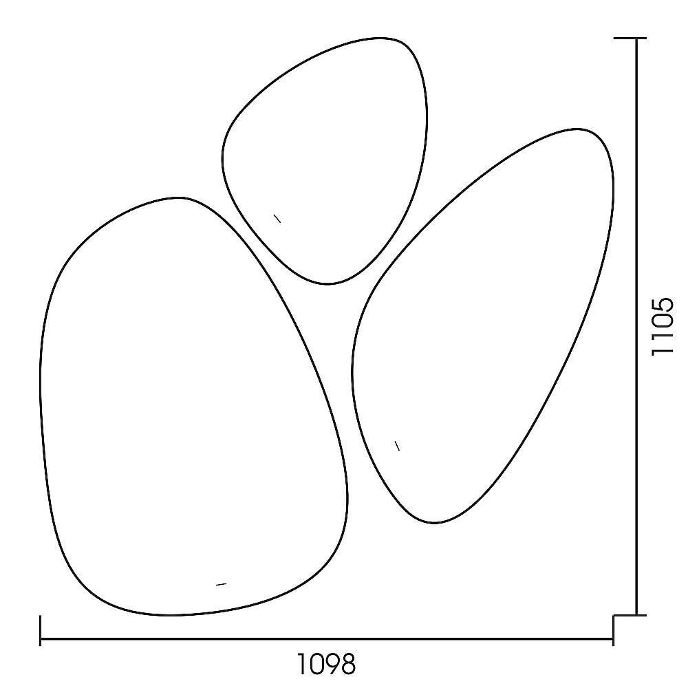 Зеркало ABBER Teil AG6503S 110x110 в ванную от интернет-магазине сантехники Sanbest