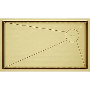 Кухонная мойка Paulmark Next-Skew 74 PM887444-BG брашированное золото купить в интернет-магазине сантехники Sanbest