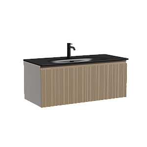 Тумба с раковиной Sancos CODE CD100GB/CN13003MB 100 серо - бежевый для ванной в интернет-магазине Sanbest