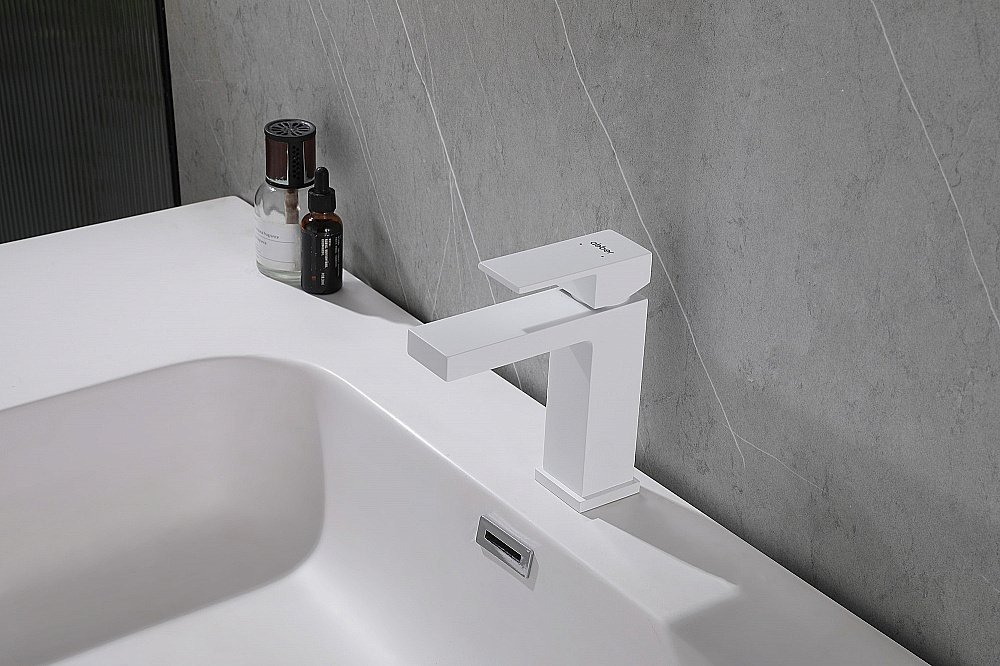 Смеситель для раковины ABBER Daheim AF8210W белый матовый купить в интернет-магазине сантехники Sanbest