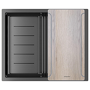 Кухонная мойка Paulmark Next-Multi Sink 58 PM785845-L-GM вороненая сталь купить в интернет-магазине сантехники Sanbest