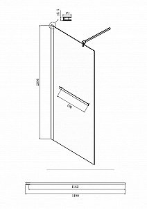 Душевое ограждение Ambassador Walk-in 15031133 120 купить в интернет-магазине Sanbest