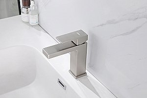 Смеситель для раковины ABBER Daheim AF8210SP сатин купить в интернет-магазине сантехники Sanbest