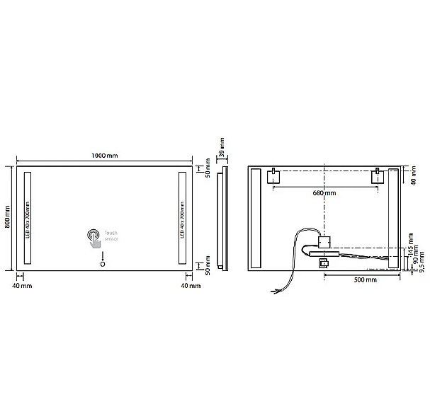 Зеркало Bemeta 101301147 хром в ванную от интернет-магазине сантехники Sanbest